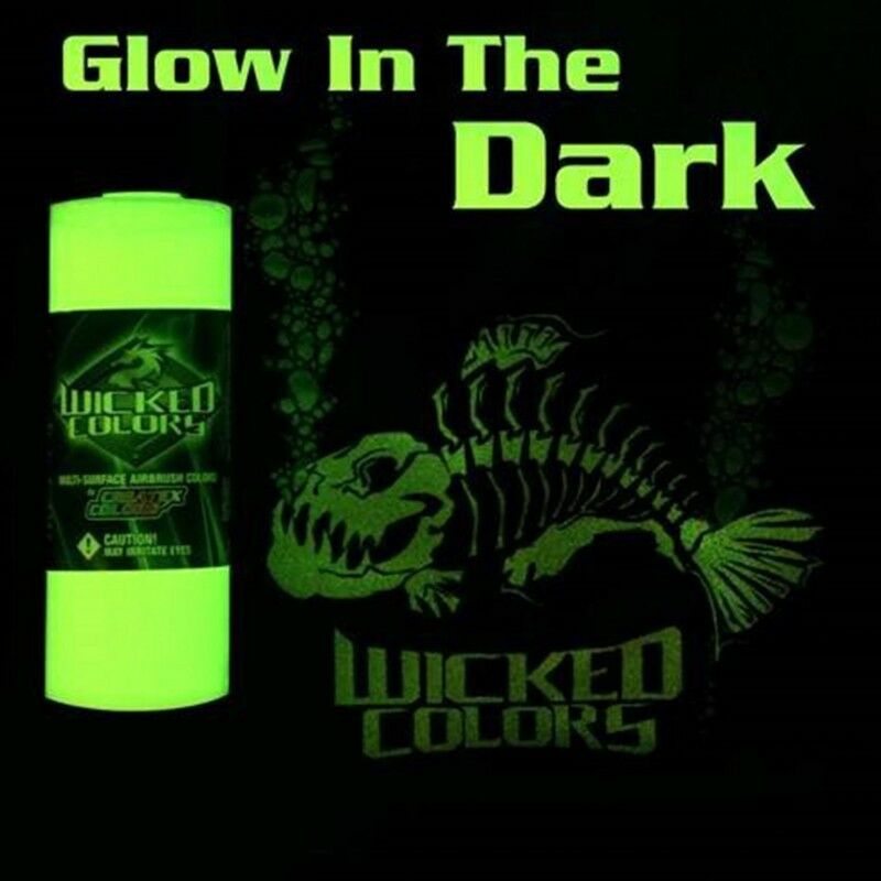 Createx Wicked Glow In The Dark Base 2oz Airbrush-ready Paint Water-based Medium